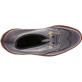 Alden Shoes Men's Wing Tip Boot D9839HC Black Scotch Grain - Top