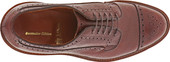 Alden Shoes Men's Medallion Cap Toe Atom Blucher D9522C Brown Scotch Grain - Top