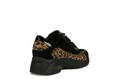 Geox Women's WALHOUR8 D94FGA02207C9BR6 Black-Tobacco - Back