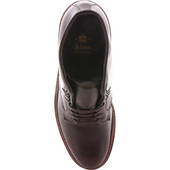 Alden Men's 4512HC - Plain Toe Commando Sole Boot - Dark Brown Rusticalf - Top