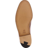 Alden Men's D9537 - Monk Strap Medallion Wing-Tip Burnished Tan Calfskin - Sole