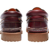 Timberland Men's Authentic 3-Eye Lug Handsewn Boat Shoe TB050009648 Burgundy - Image 5
