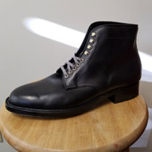 Flat Wide Waxed Boot Laces - 54" Gray - Inside