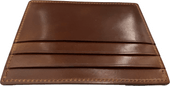 Alden Card Case - LG6005 - Cognac Shell Cordovan - Outer Side