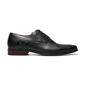 Florsheim Men's Postino Cap Toe Bal 15175-001 Black - Front