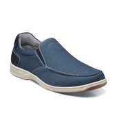 Florsheim Men's Lakeside Canvas Moc 13401-410 Navy - The Shoe Mart