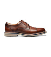 Florsheim Men's Norwalk Cap Toe Oxfo 13368-222 Cognac Tum - Front Florsheim Men's Norwalk Cap Toe Oxfo 13368-222 Cognac Tum - Front