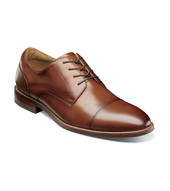 Florsheim Men's Rucci Cap Toe Oxford 13384-221 Cognac - The Shoe Mart