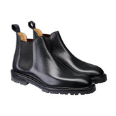 Crockett and Jones Men's Chelsea 11 Boots - Black Scotch Grain - Main Image