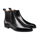 Crockett and Jones Men's Lingfield Chelsea Boots - Black Calf - Main Image