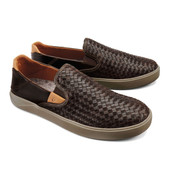 Olukai Men's LAE‘AHI LAUHALA 10486-6363 Dk Wood-Dk Wood - Image 3