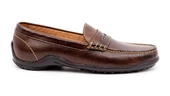 Martin Dingman Men's Leather Penny Loafer Walnut Water Buffalo Leather - Image 2