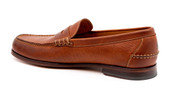 Martin Dingman Men's Penny Loafer Chestnut Oiled Saddle Leather - Front