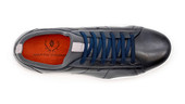 Martin Dingman Men's Leather Sneaker Navy Sheep Skin Leather - Image 5