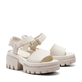 Timberland Women's Everleigh Ankle Strap Sandals TB0A5UMMDR2 Natural Nubuck - Outer Side