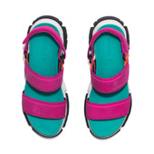 Timberland Women's Adley Way Backstrap Sandals TB0A5UTVA45 Bright Pink Nubuck - Back