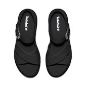 Timberland Women's London Vibe Ankle Strap Sandals TB0A2QVJ015 Black Full-Grain - Back