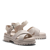 Timberland Women's London Vibe Ankle-Strap Sandals TB0A2A9KF48 White Full-Grain - Outer Side
