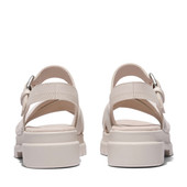 Timberland Women's London Vibe Ankle-Strap Sandals TB0A2A9KF48 White Full-Grain - Front