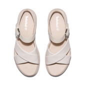 Timberland Women's London Vibe Ankle-Strap Sandals TB0A2A9KF48 White Full-Grain - Back