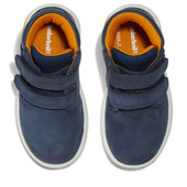 Timberland Kids Toddle Tracks Hook-and-Loop Boots TB0A2K28019 Navy Nubuck - Back