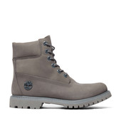 Timberland Women's Premium 6-Inch Waterproof Boots TB0A22ZH033 Medium Grey Nubuck - Main Image