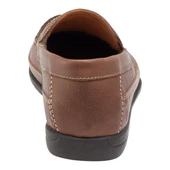 Johnston Murphy Men's Locklin Woven Venetian 25-3996 Tan Oiled Full Grain Leather - Image 6