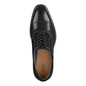 Johnston Murphy Men's Meade Cap Toe 15-7935 Black Italian Calfskin - Sole