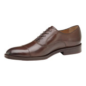 Johnston Murphy Men's Meade Cap Toe 15-7934 Mahogany Italian Calfskin - Image 3