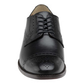 Johnston Murphy Men's Lewis Cap Toe 15-3217 Black Full Grain - Outer Side