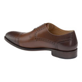 Johnston Murphy Men's Lewis Cap Toe 15-3216 Tan Full Grain - Inside