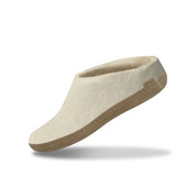 Glerups Unisex Felt Slippers B-03 White - Main Image
