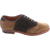 Alden Men's D2318 - Saddle Oxford - Loden Suede with Snuff Suede Saddle - Outer Side
