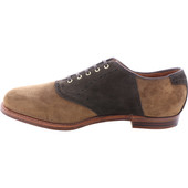 Alden Men's D2318 - Saddle Oxford - Loden Suede with Snuff Suede Saddle - Inside