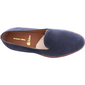 Alden Men's D2111F Pump Loafer Navy Suede - Top
