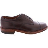 Alden Shoes Men's Derosa Blucher Straight Tip 2172C Dark Brown Vegano - Outer Side