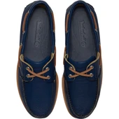 Timberland Men's Lake House Classic 2-Eye Boat Shoe TB0A4187EP1 Dark Blue Full Grain - Image 2