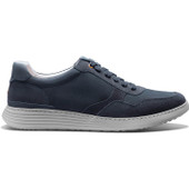 Samuel Hubbard Men's Featherlight Napa Sneaker M1340-214 Dark Navy Nubuck - Outer Side