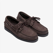 Sebago Men's Docksides Portland Nubuck 7000GA0-AHQ Total Beige Taupe - Outer Side