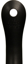 Metal Shoe Horn 16 in - Made in the USA - Classic Black-Gold Grandpa - Outer Side