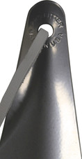 Metal Shoe Horn 4.5 in - Made in the USA - Silvertone-Black Mom - Back
