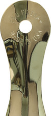 Metal Shoe Horn 8 in - Made in the USA - Polished Silver JC Cole - Front