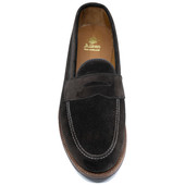 Alden Men's 6176F - Leisure Penny - Chocolate Suede - Front