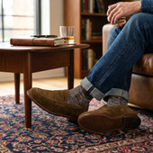 Alden 9693F Leisure Penny Loafer - Snuff Suede - Sole