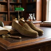 Alden Men's 6173F - Leisure Penny - Snuff Suede - Image 7