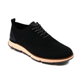 Cole Haan Women's W24066 - 4.ZERØGRAND Stitchlite Oxford Black Knit/Black Leather - Main Image