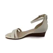 Cole Haan Women's W19579 - Abriella Wedge Sandl Ivory Leather - Image 3