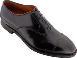 Alden Men's 9071 - Cap Toe Bal Oxford - Black Shell Cordovan Loading Image
