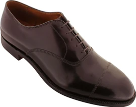 Alden Men's 9070 - Cap Toe Bal Oxford - Color 8 Shell Cordovan Loading Image