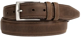 Johnston Murphy Men's Distressed Casual Leather Belt 75-6728 Brown Loading Image